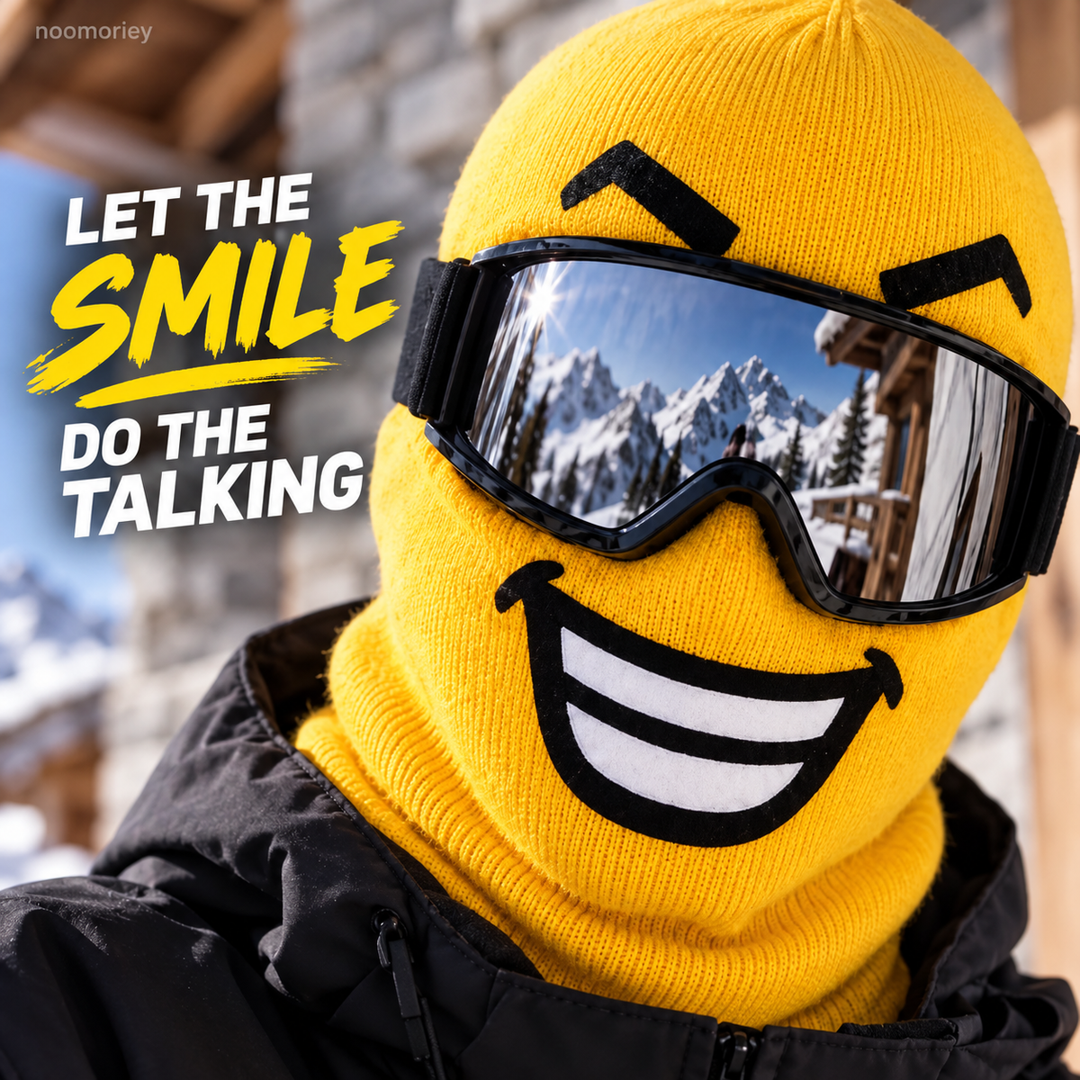 Funny Face Ski Mask Full-Cover Winter Balaclava