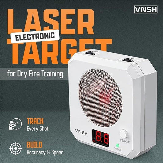 Digital Steel Laser Training Target Real-Time Visual & Audible Feedback for Dry-Fire Practice
