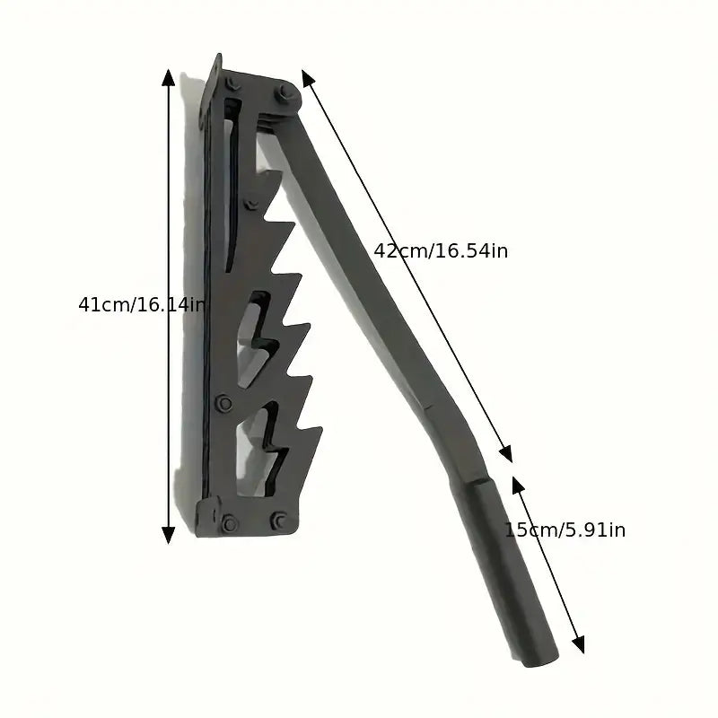 German Quality Wall Mounted Kindling Splitter, Safe Manual Firewood Splitting Tool