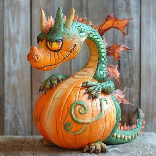 Pumpkin Dragon The Guardian of Your Halloween Spirit!