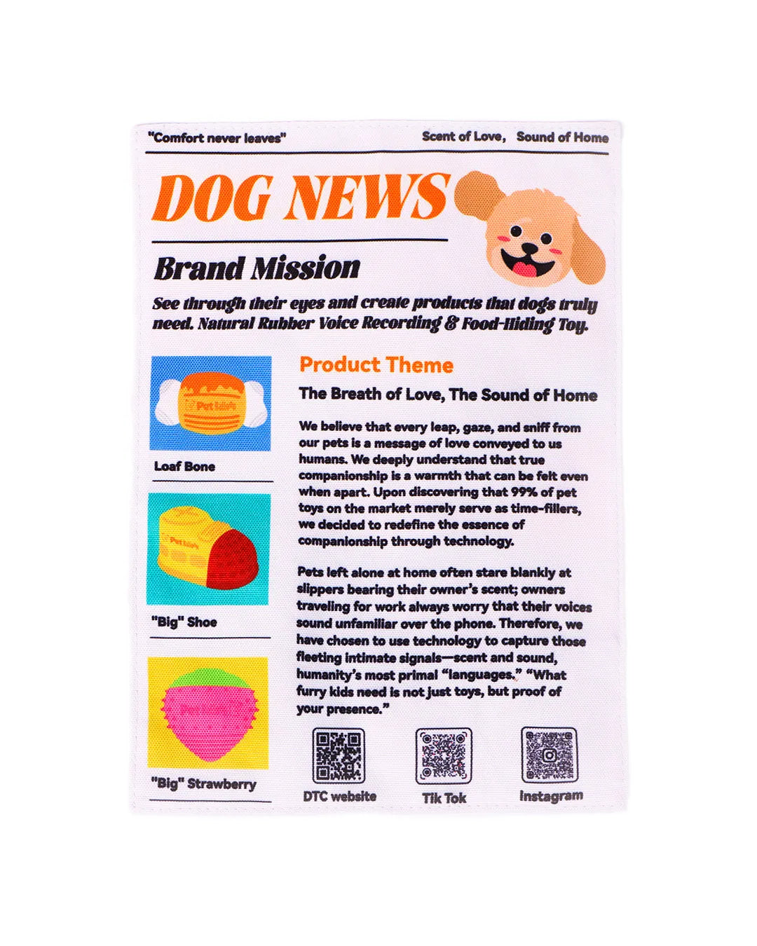 Crinkle Newspaper Dog Toy