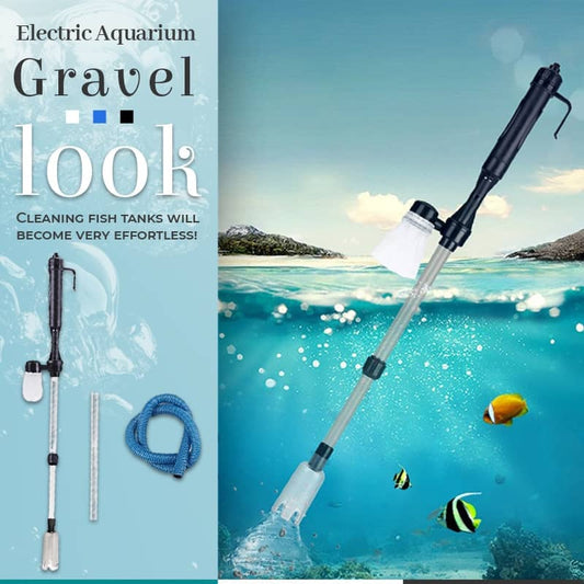 NOW! Electric Aquarium Gravel Cleaner Powerful Suction Fish Tank Vacuum Siphon, Easy Gravel Cleaning & Water Changing