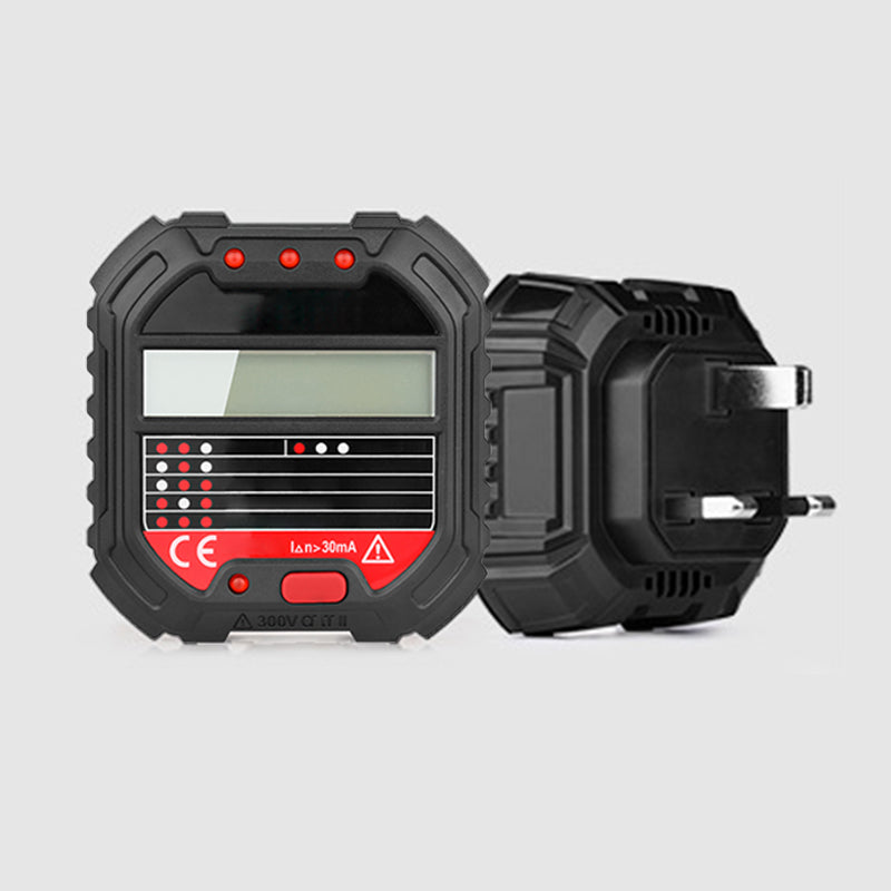NOW! Digital Outlet Wiring Tester Multi-function Socket Tester with LCD Display, RCD Test