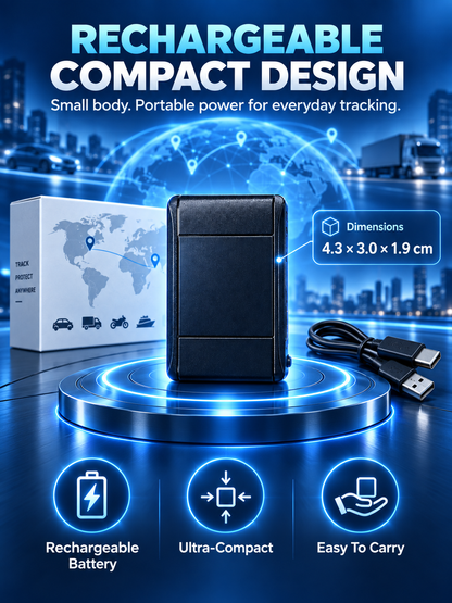 4G Magnetic GPS Tracker Rechargeable Vehicle & Asset Locator