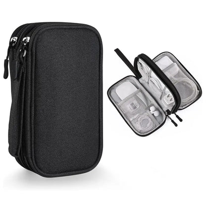 Don t Miss Out Travel Cable Organizer Pouch, Double Layers All-in-One Storage Bag for Cord