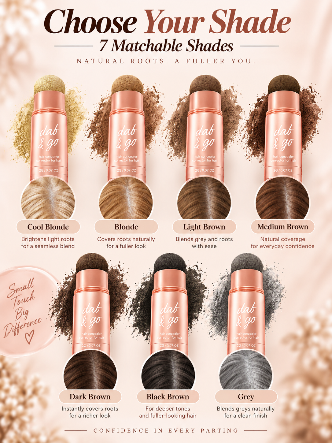 Hairline Shadow Powder Natural Root Touch-Up & Hairline Filler
