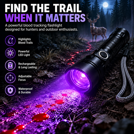 Blood Tracking Flashlight Rechargeable Hunting Light For Outdoor Tracking