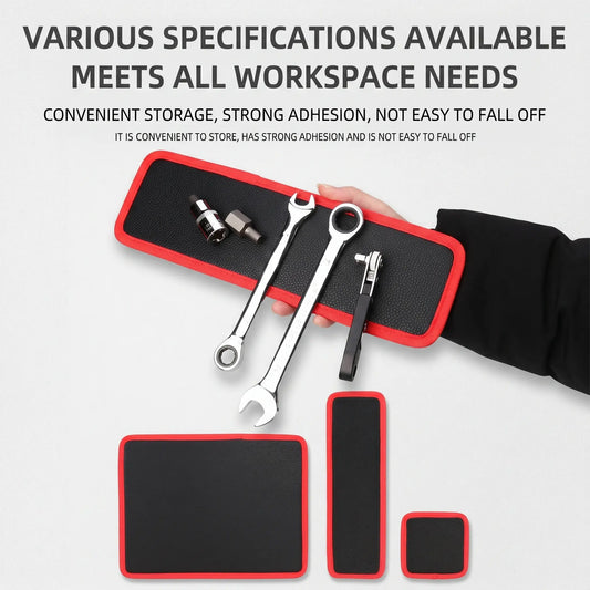 Magnetic Tool Mat & Holder | 12.8"x9.8" Flexible Magnetic Tray for Garage Workshop