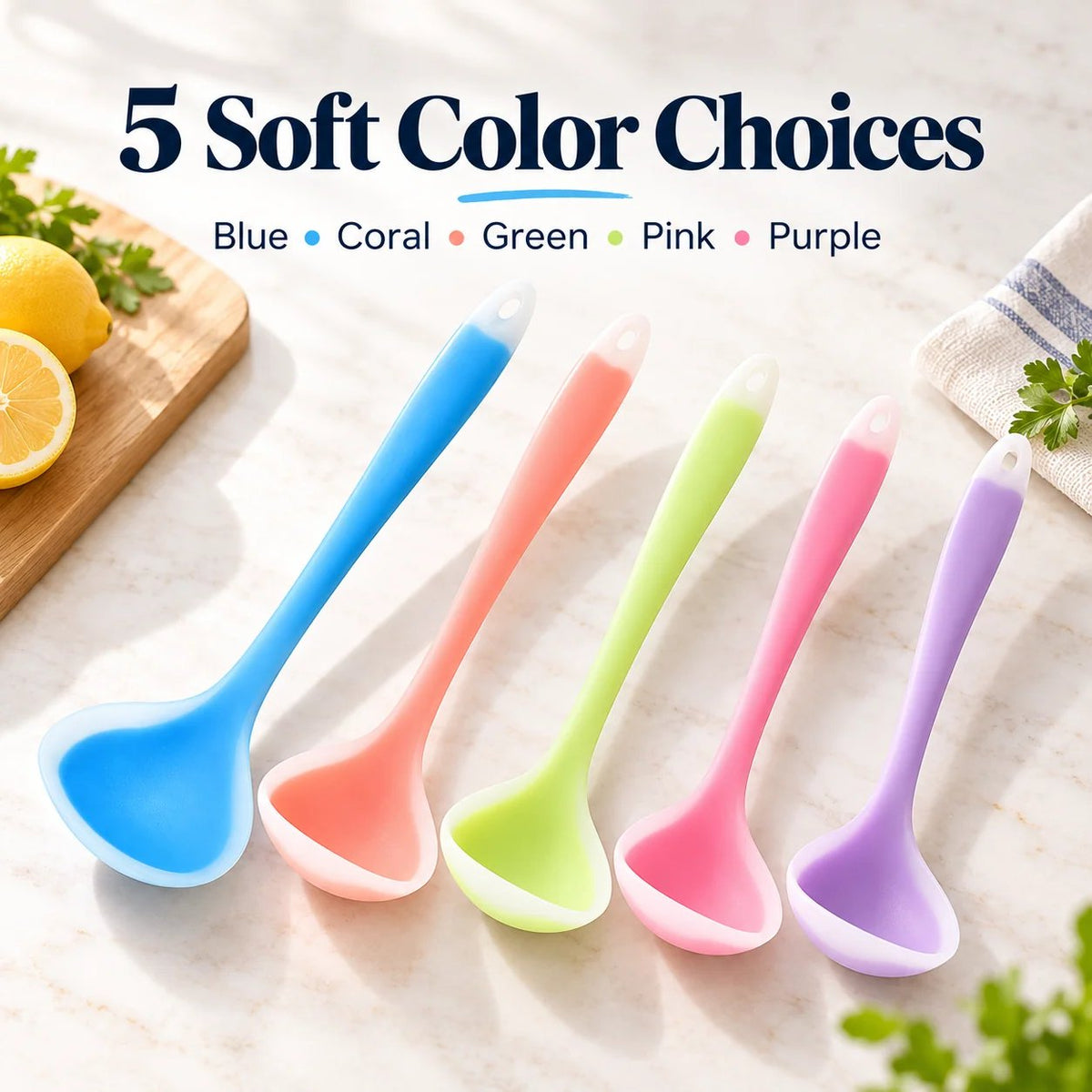 2-in-1 Silicone Scraper Spoon Flexible Edge for Easy Scooping