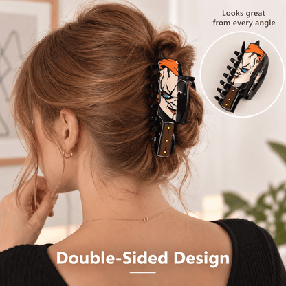 Fun Horror Character Double-Sided Plastic Claw Hair Clips