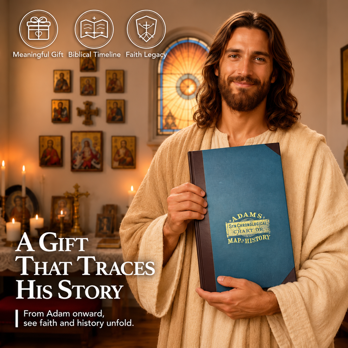 Synchronological History Chart 6,000 Years of Biblical & World Events in One Fold-Out Timeline