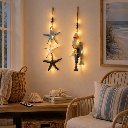 Coastal Starfish Fish Hanging Decor