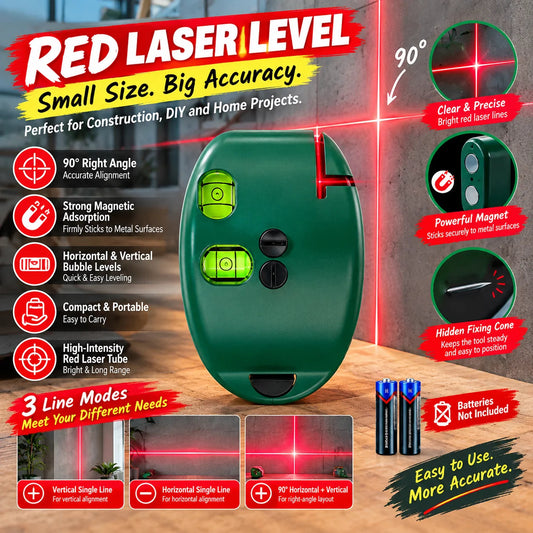 90 Degree Electronic Red Light Scale Red Light Level Green Light Level Self-leveling Parallel Line Parallel Line