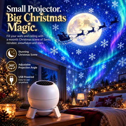 Christmas Projector Light Indoor Holiday Projection Lamp for Walls & Ceilings