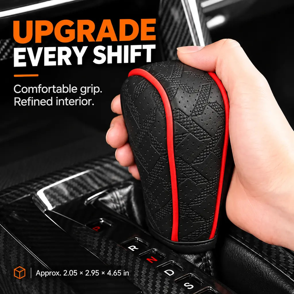 Sport Grip Leather Gear Shift Knob Cover