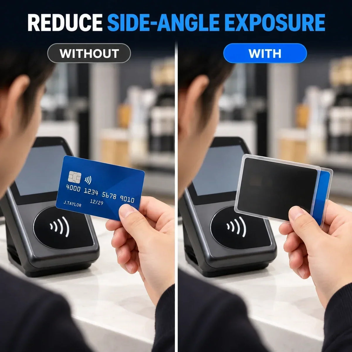 Side-View Privacy Card Sleeve - Protect your personal privacy