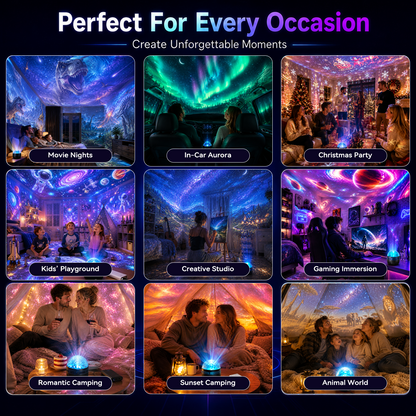 360 Smart Holographic Starry Sky Projector (HD Smart Dynamic 5D)