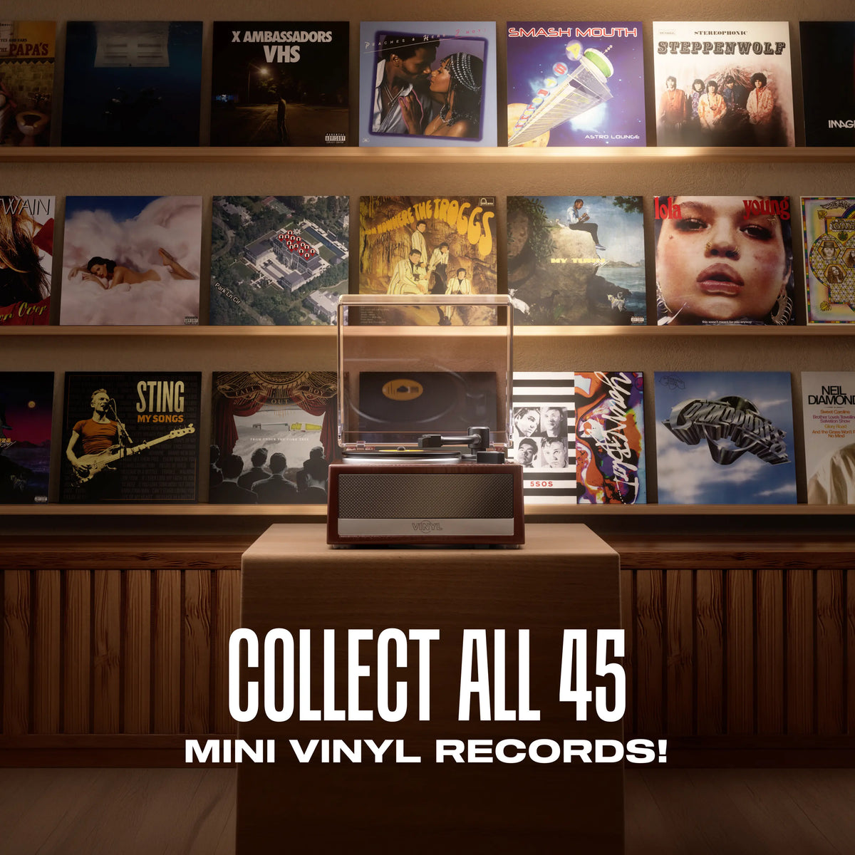 Mini Vinyl Record Player Blind Box | Retro Turntable Collectible Miniature Toy & Desktop Decor