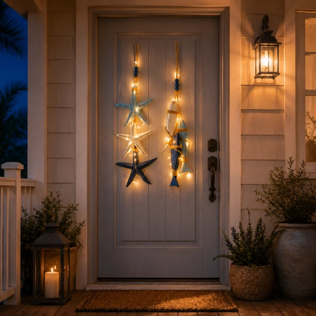 Coastal Starfish Fish Hanging Decor