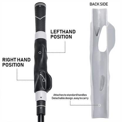 Golf Grip Trainer - Golf Swing Aid Club Attachment for Correct Hand Placement