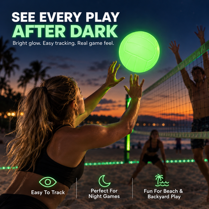Glow-in-the-Dark Volleyball Light Up Every Game After Sunset