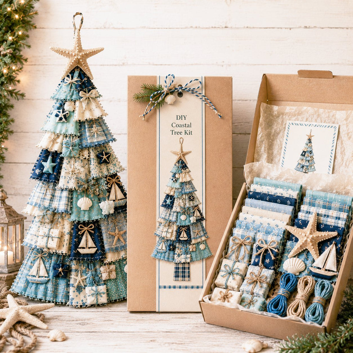 Beginner-Friendly DIY Oversized Patchwork Christmas Tree Door Hanging Kit