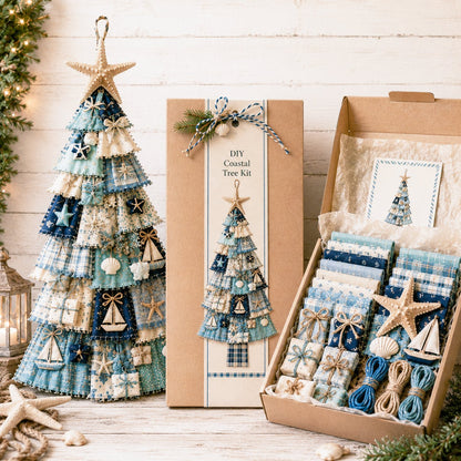 Beginner-Friendly DIY Oversized Patchwork Christmas Tree Door Hanging Kit