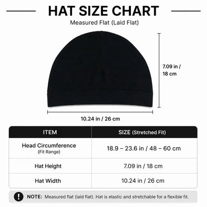 Unisex Nylon Blend Lightweight Skull Cap