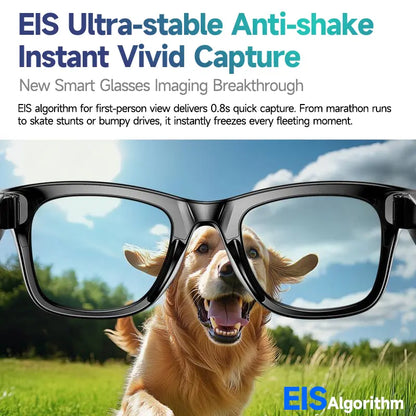 Next-Gen AI Smart Glasses 8MP Camera, 160+ Languages & Hands-Free Video