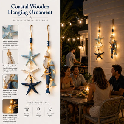 Coastal Starfish Fish Hanging Decor