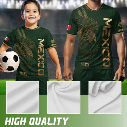 Men's Mexican Aztec Soccer Print Casual Tee
