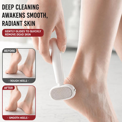 Dual-Sided Foot Callus Remover, Replaceable Stainless Steel Blade Pedicure Scraper for Cracked Hard Foot Skin