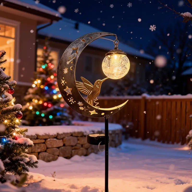 Hummingbird Moon Solar Light