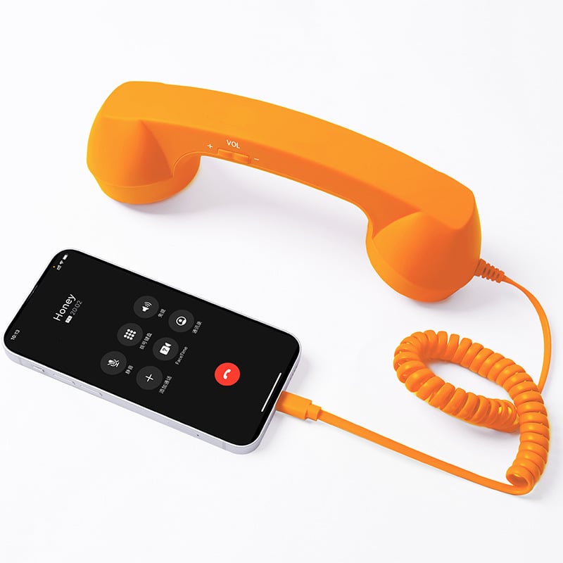 Retro Wired Telephone Handset for Smartphones | Vintage Style Phone Receiver