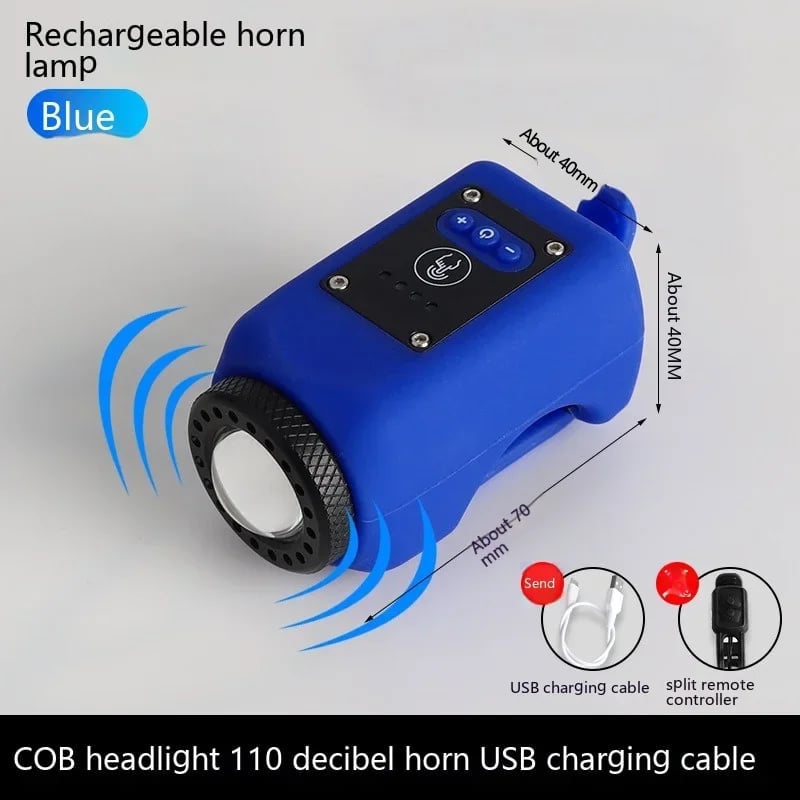 Noomoriey Bike Electronic Horn with Large Range Floodlight