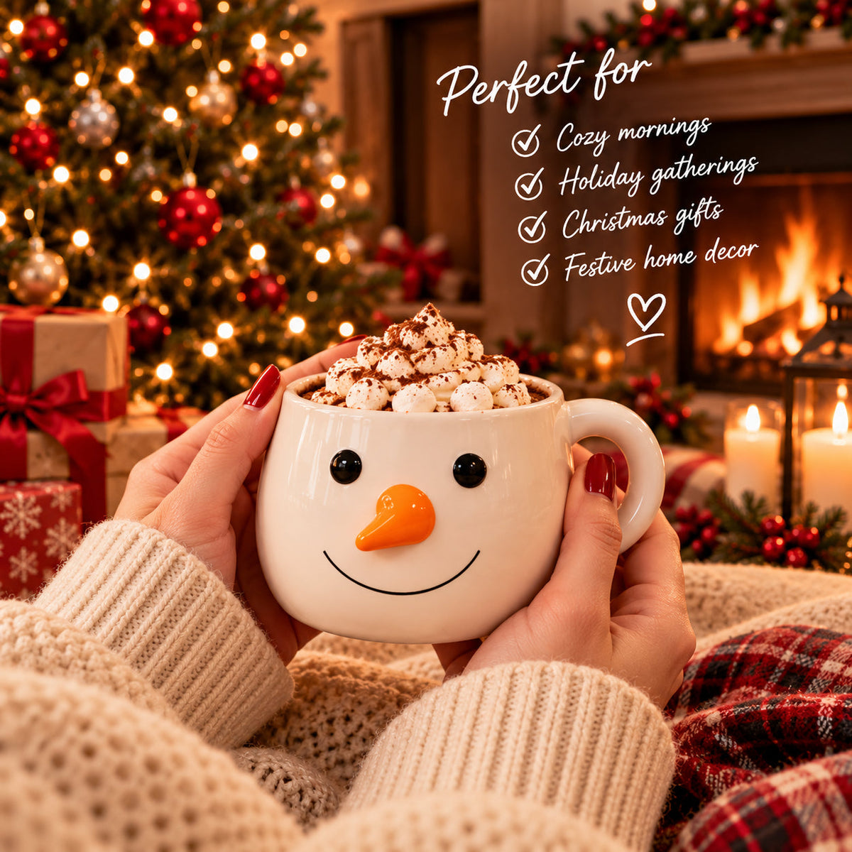 MugMates Christmas Mug Set Sip & Stack