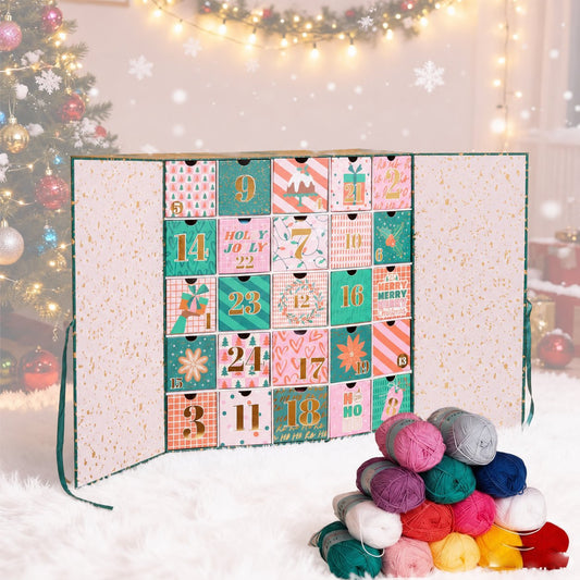25 Days of Crochet Magic Advent Calendar 2026 with Yarn, Tools & Creative Surprises ( Same as in the video)