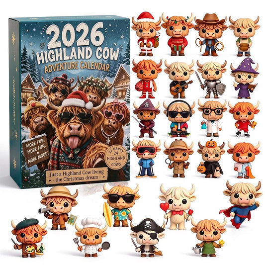 2026 Highland Cow Advent Calendar | Every Day Brings Surprises