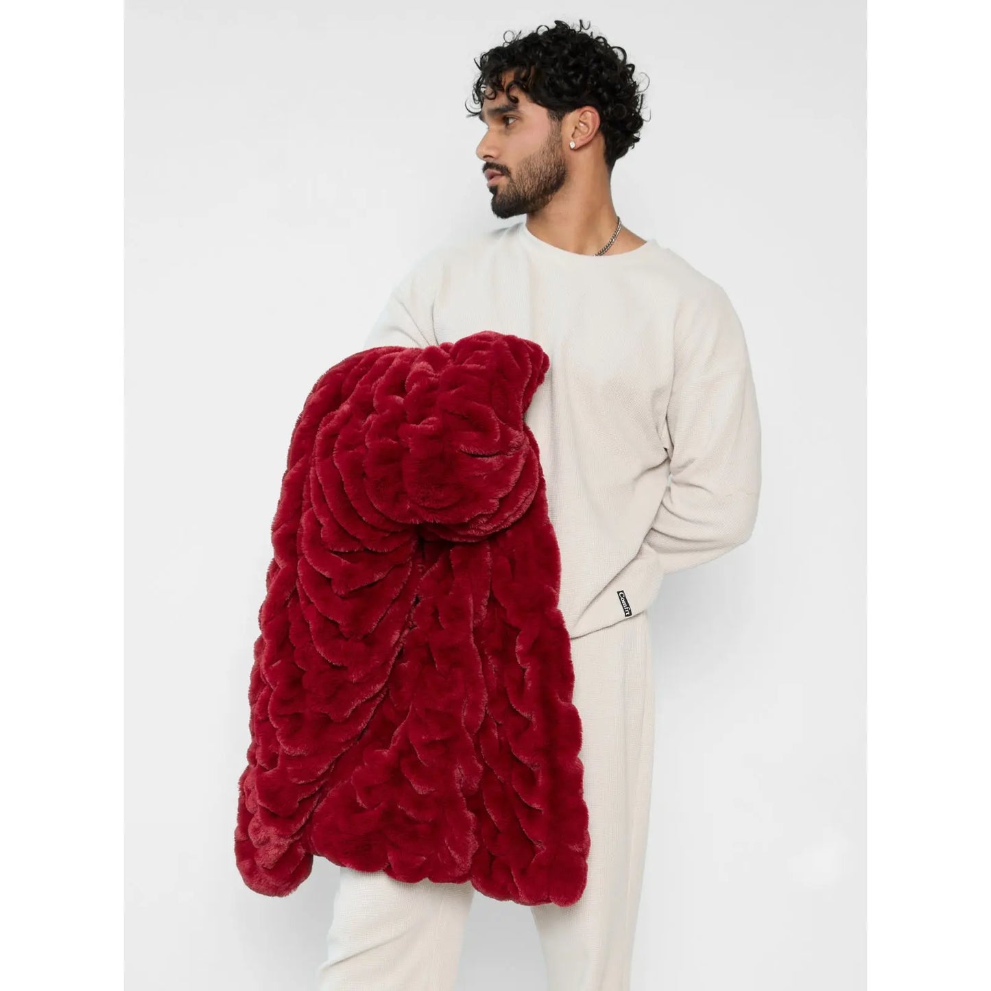 Oversized Plush Throw Blanket