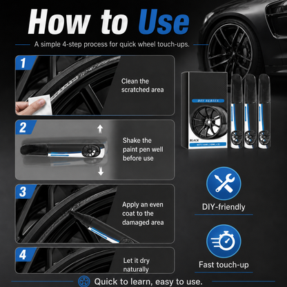 Wheel Scratch Repair Pen Fix Curb Rash in 10 Min | Rust-Proof Formula