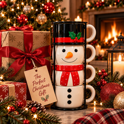 MugMates Christmas Mug Set Sip & Stack