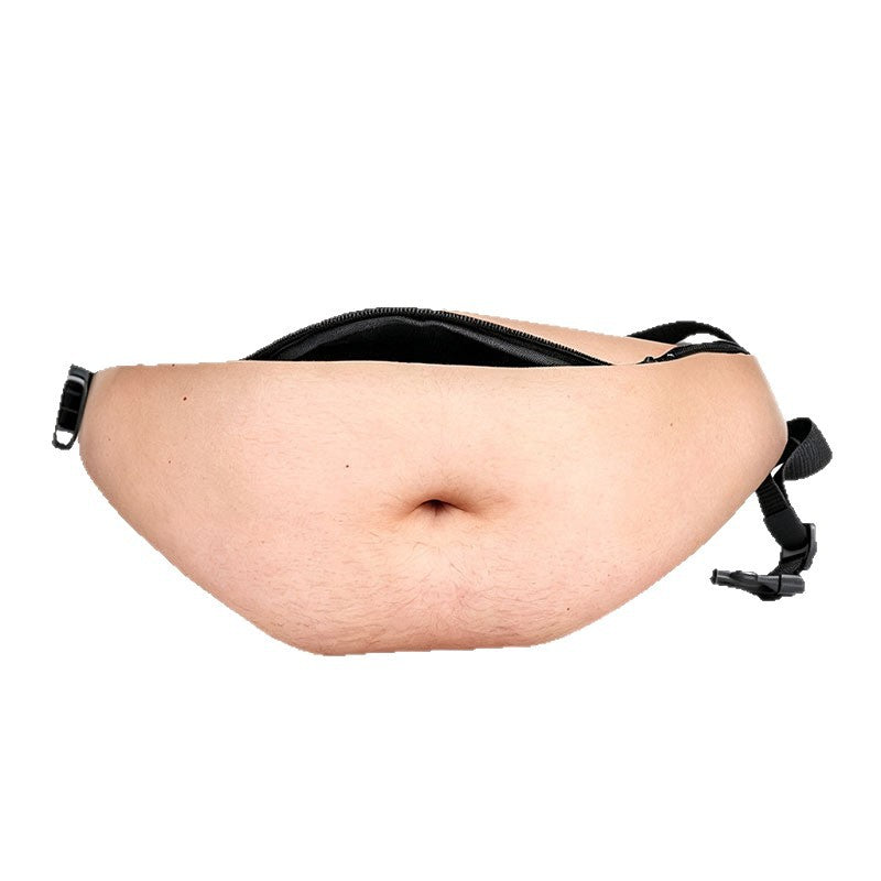 Realistic Beer Belly Fanny Pack Funny Hidden Waist Bag & Gag Gift