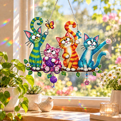 Sunny Birds Diamond Art Suncatcher DIY Kit
