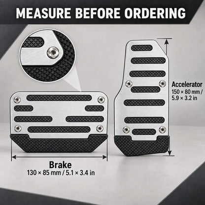 Car Pedal Covers, Aluminum Alloy Sets for Automatic & Manual Vehicles