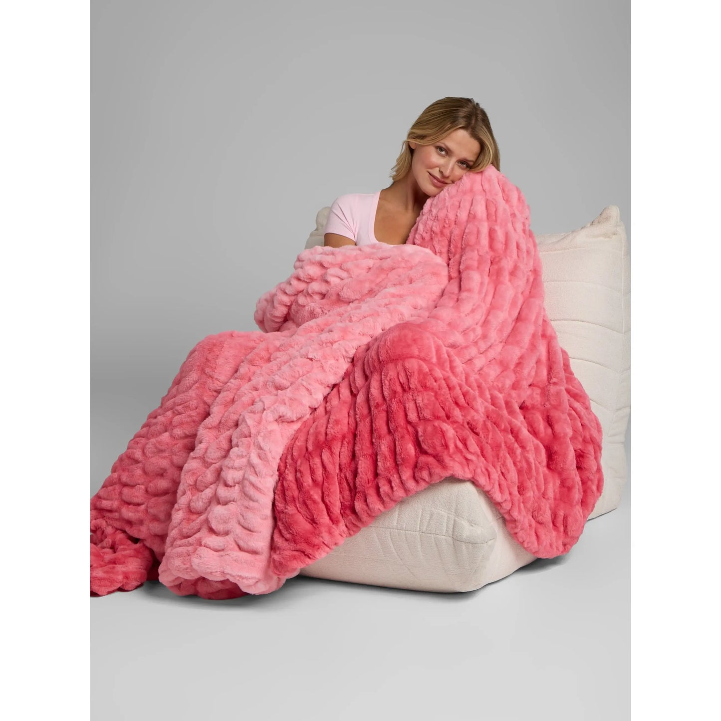 Oversized Plush Throw Blanket