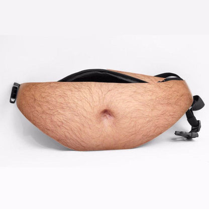 Realistic Beer Belly Fanny Pack Funny Hidden Waist Bag & Gag Gift