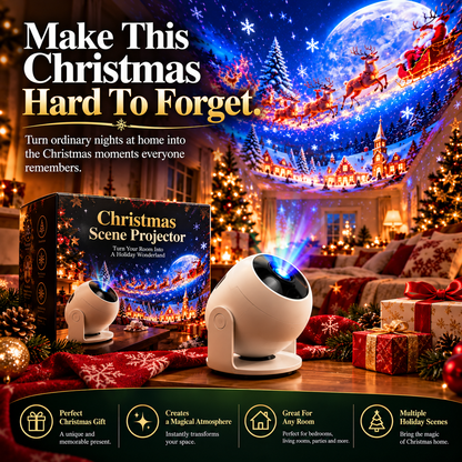 Christmas Projector Light Indoor Holiday Projection Lamp for Walls & Ceilings