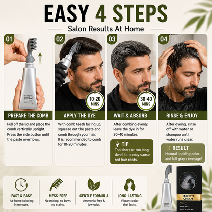 sell | Instant Gray Coverage Hair Dye Comb for Men & Women