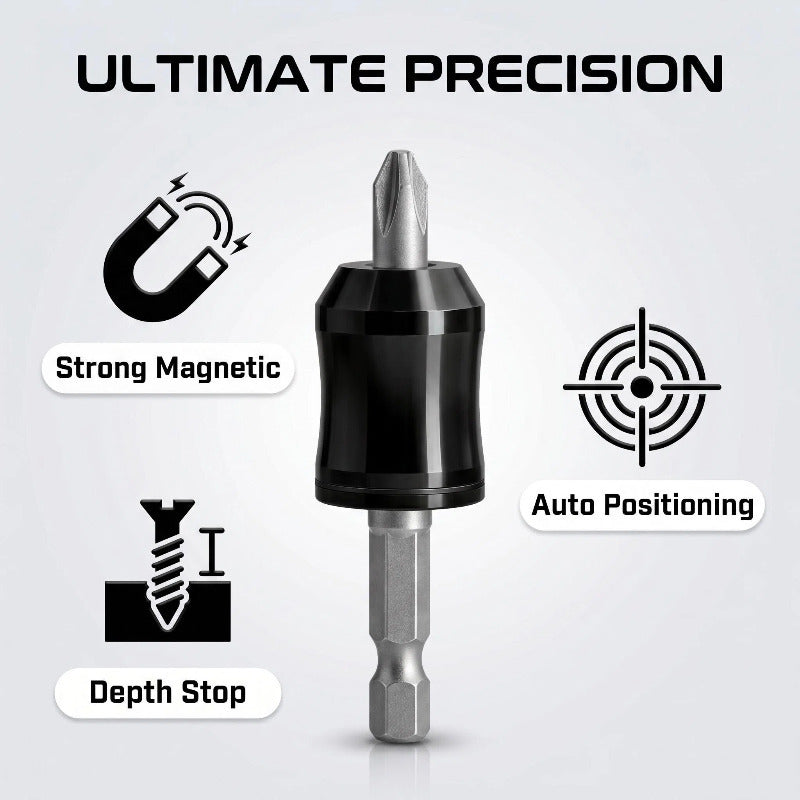 Magnetic Screw Positioner Depth Limiter, Strong Magnet Holds Screws Without Dropping, Prevents Wood Splitting