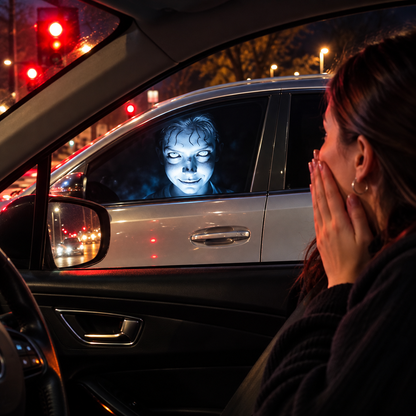 Halloween Car Window Projector USB-Powered Spooky Ghost Projection for Cars & Halloween Nights